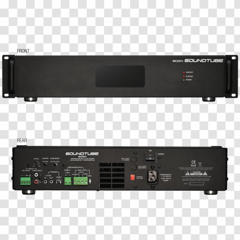 Audio Power Amplifier Public Address Systems AV Receiver - Silhouette - Soundtube Entertainment Transparent PNG
