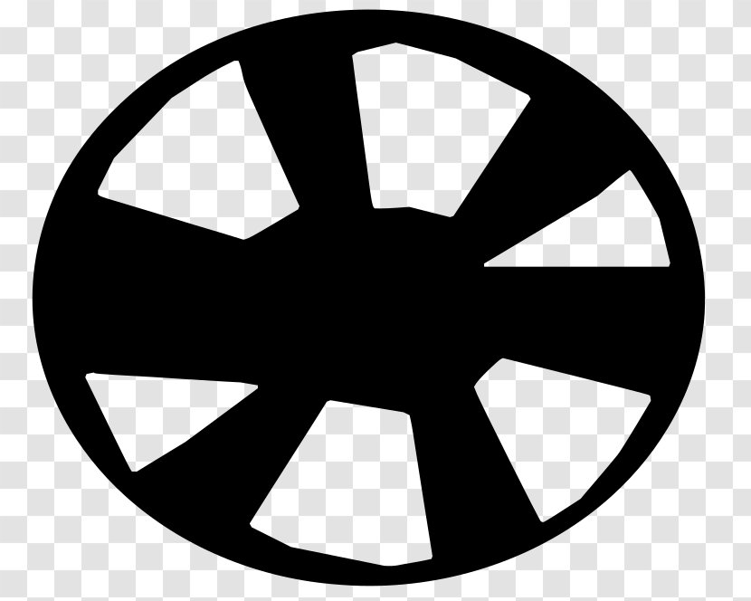 Rim Alloy Wheel Car Monochrome - Symbol - Reel Transparent PNG