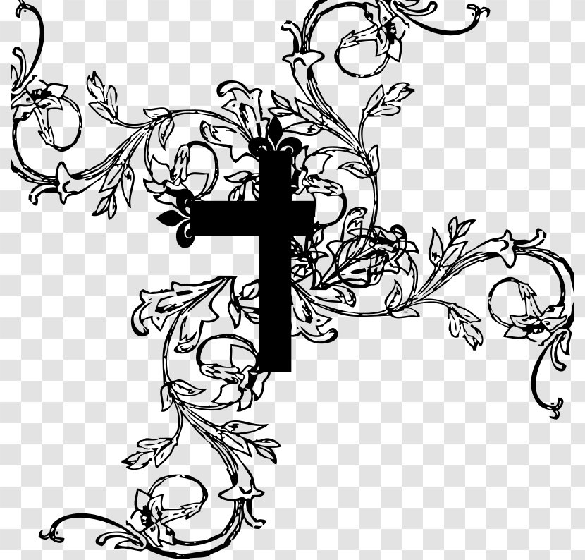 Christian Cross Crucifix Clip Art - Grunge Transparent PNG
