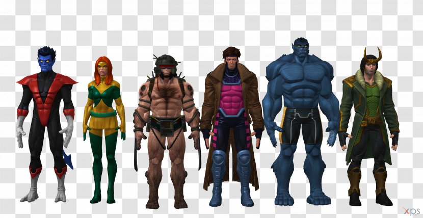 Marvel: Contest Of Champions Loki Iceman Nightcrawler Wolverine - Action Figure Transparent PNG