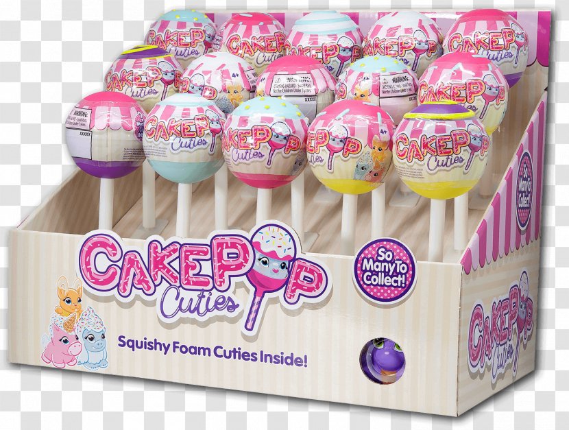 Cake Pop Squishies Toy Sugar - Lollipop - Cakepop Transparent PNG