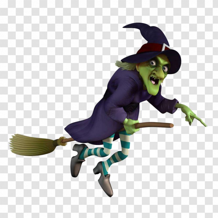 Cartoon Old Witch - Witchcraft - Magic Transparent PNG
