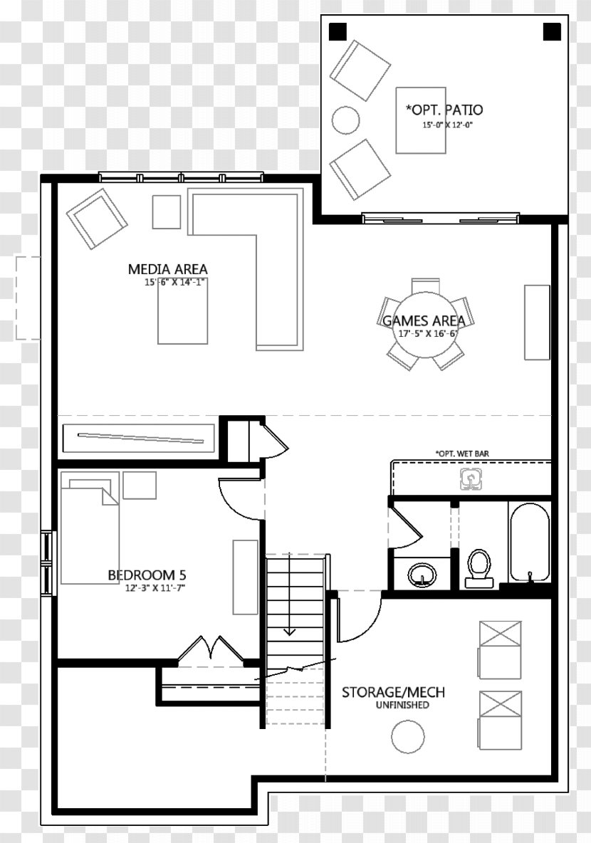Priest Lake Apartments Floor Plan Fireplace - Hennessey Transparent PNG
