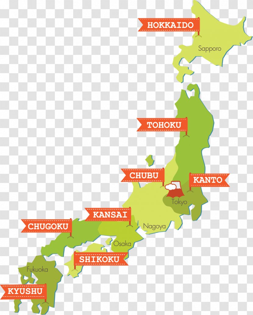 Prefectures Of Japan Japanese Archipelago Shiba Inu San'in Region Map - Say Hi Transparent PNG