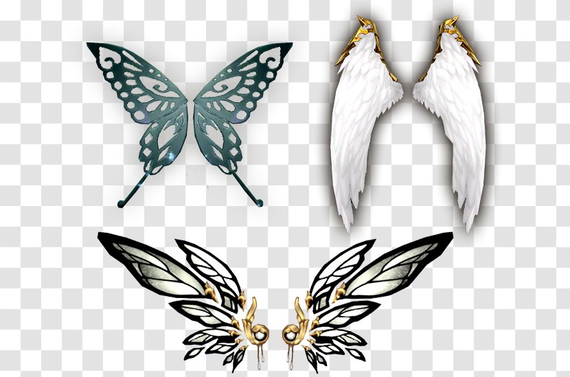 Mabinogi Butterfly Wing Nymphalidae Moth - Bahamut - 9th Anniversary Celebration Transparent PNG