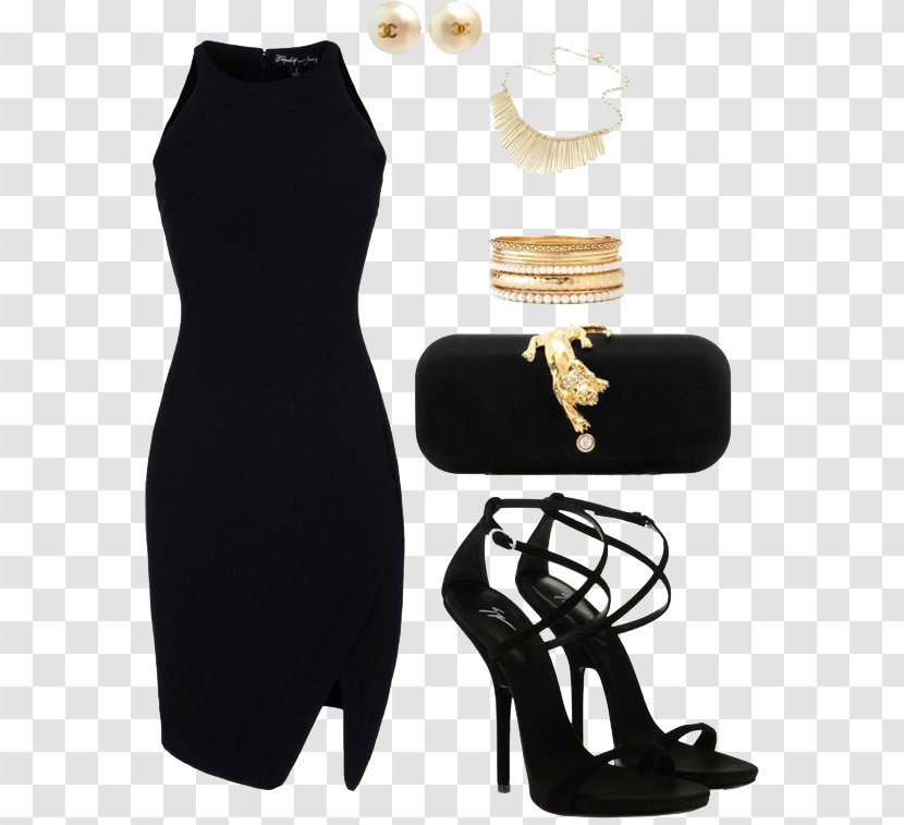 Little Black Dress Cocktail Clothing Party - Women With Transparent PNG