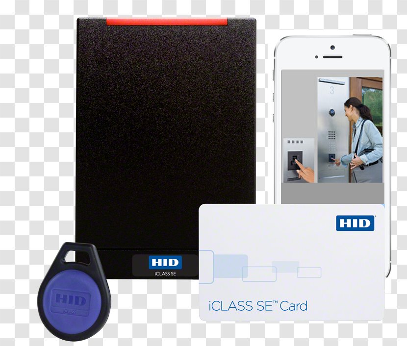 HID Global Card Reader Contactless Smart Proximity - Electronic Device - Access Control System Transparent PNG