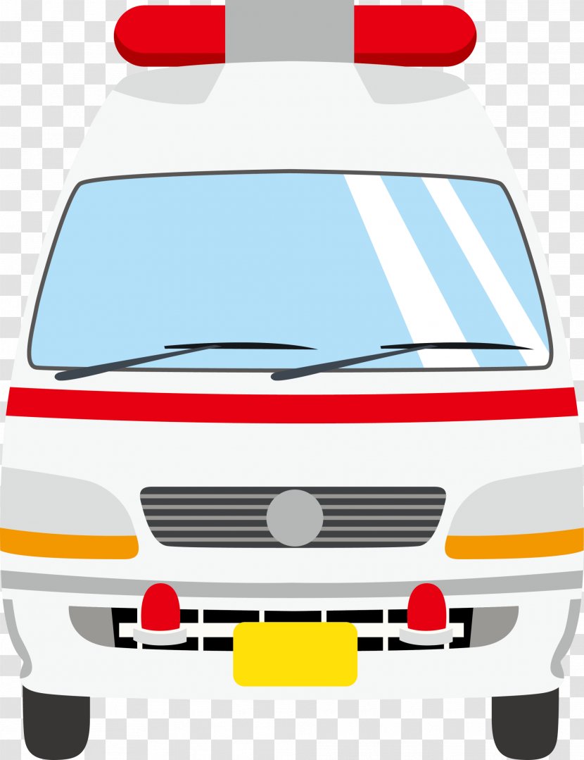 Cartoon Ambulance Automotive Design - Mode Of Transport - White Transparent PNG