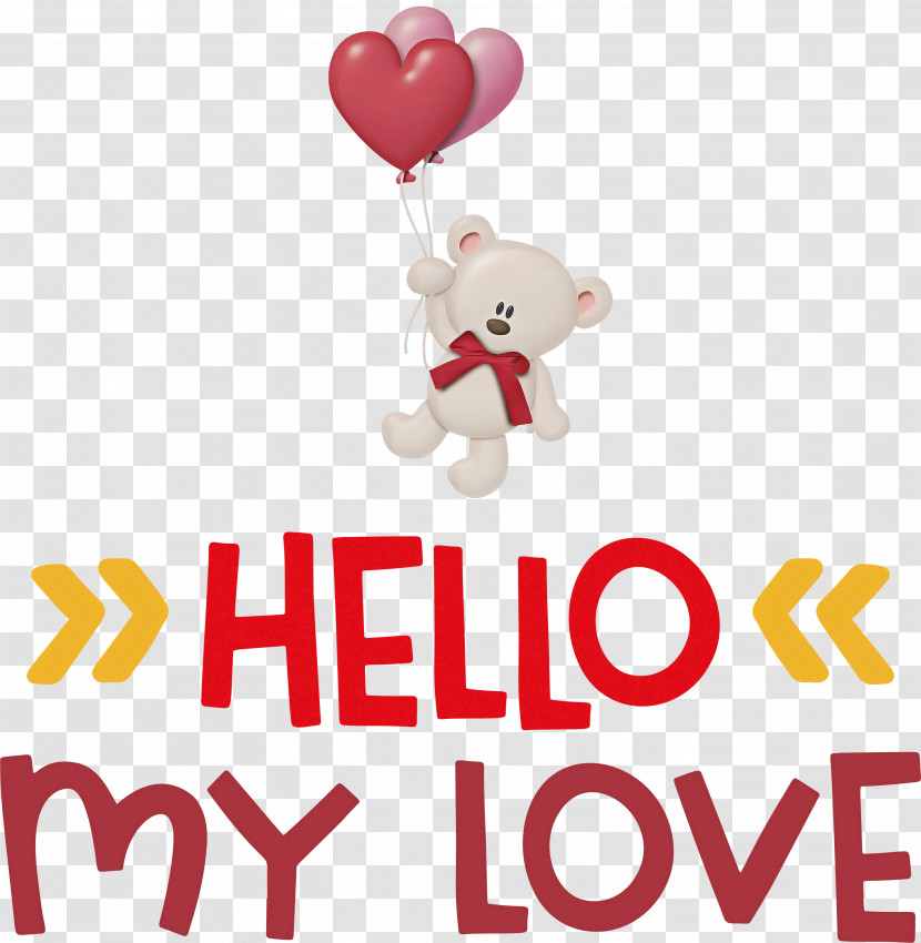 Hello My Love Valentines Day Quote Transparent PNG