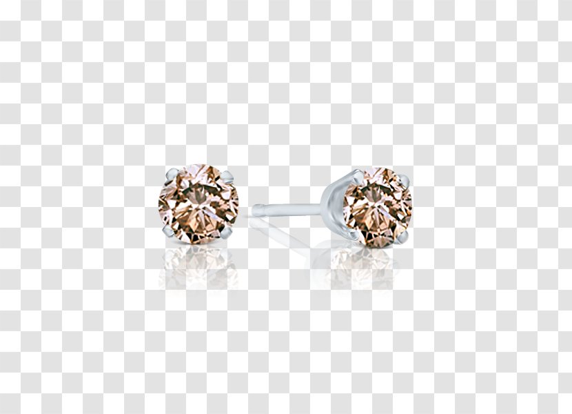 Earring Body Jewellery Diamond - Platinum Transparent PNG