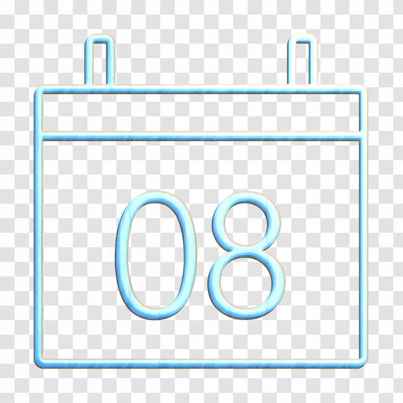 Blue Icon Calendar Free - Ui - Aqua Turquoise Transparent PNG