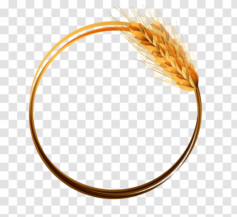 Yellow Commodity Pattern - Golden Wheat Ring Vector Material Transparent PNG