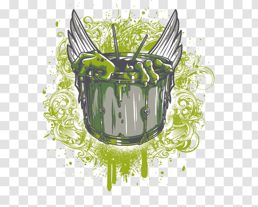 T-shirt - Green - Monster Design Vector Image Transparent PNG