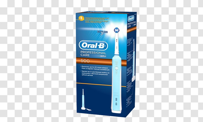 Electric Toothbrush Oral-B Pro 500 Professional Care - Brush Transparent PNG