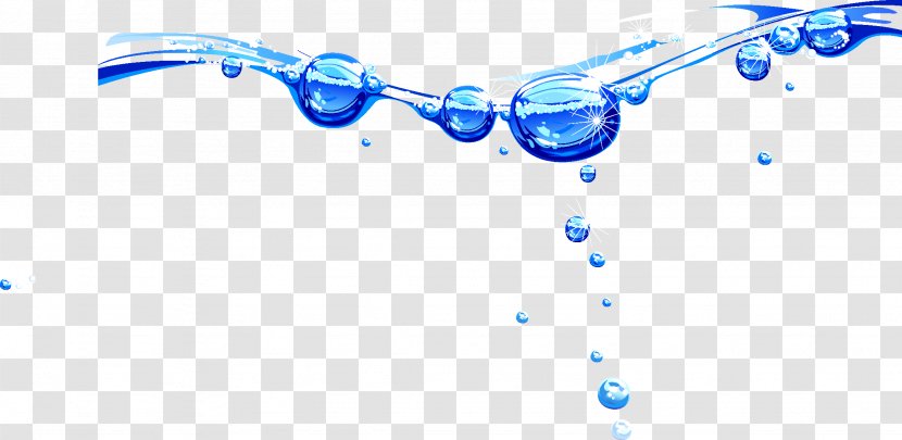 Graphic Design Drop Water - Blue - Drops Transparent PNG