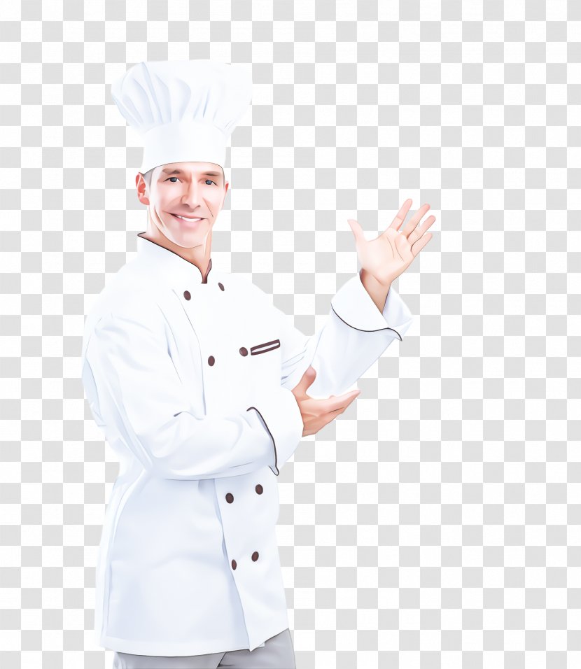 Chef's Uniform Cook Chef Chief - Thumb Hand Transparent PNG
