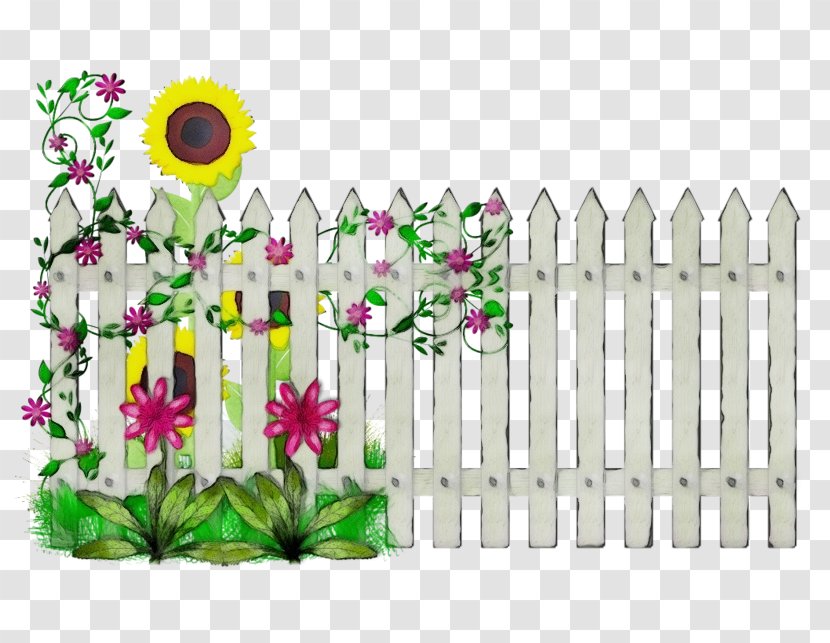Watercolor Floral Background - Hedge - Wildflower Outdoor Structure Transparent PNG