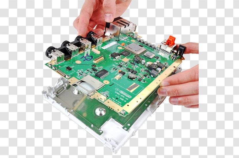 Microcontroller Wii U GameCube Motherboard - Circuit Component - Nintendo Transparent PNG