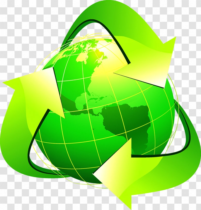 Earth Recycling Symbol Illustration - Environmental Transparent PNG