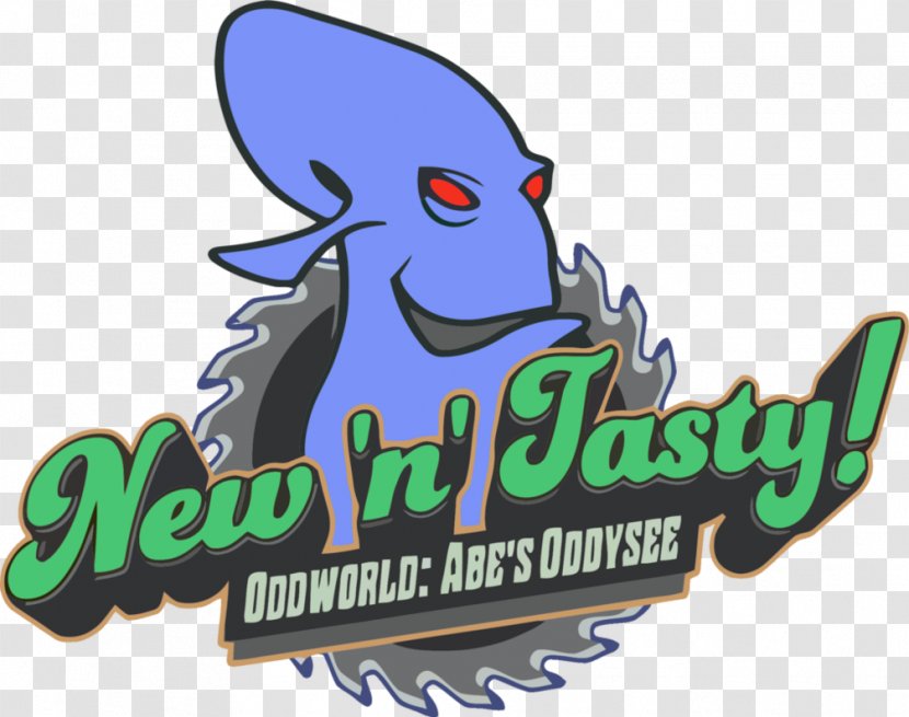 Oddworld: New 'n' Tasty! Abe's Oddysee Logo PlayStation - Oddworld - Playstation Transparent PNG
