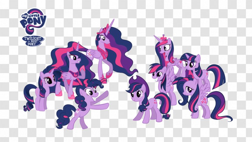 Twilight Sparkle Pony Derpy Hooves Princess Luna DeviantArt - Colored Mane Transparent PNG