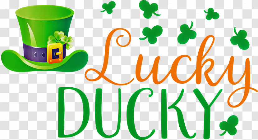 Lucky Ducky Patricks Day Saint Patrick Transparent PNG