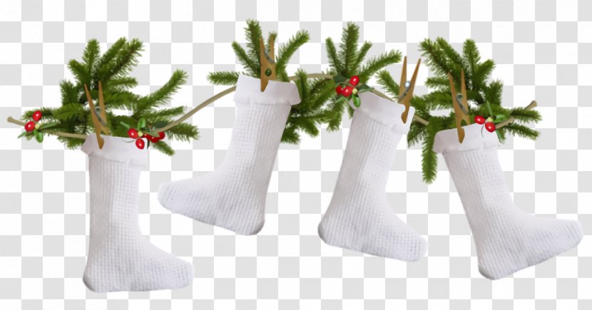 Christmas Stocking Socks - Interior Design Fir Transparent PNG