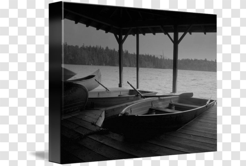 Water Transportation Boat Gallery Wrap Shade Canvas - Monochrome Transparent PNG