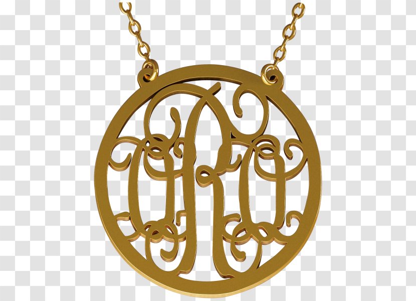 Locket Necklace Monogram Jewellery Initial - Fashion Accessory - Exquisite Carving. Transparent PNG