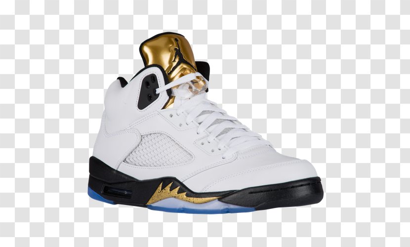 Mens Air Jordan 5 Retro 136027 133 Olympic Games Nike Force 1 - Sportswear Transparent PNG
