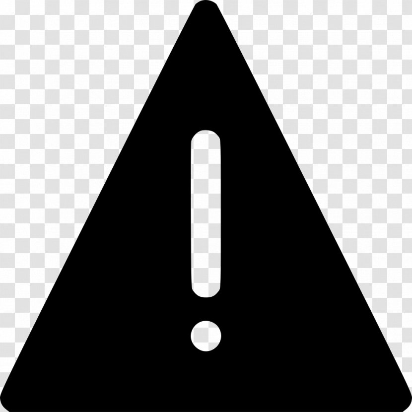 Exclamation Mark - Cone - Caution Icon Transparent PNG