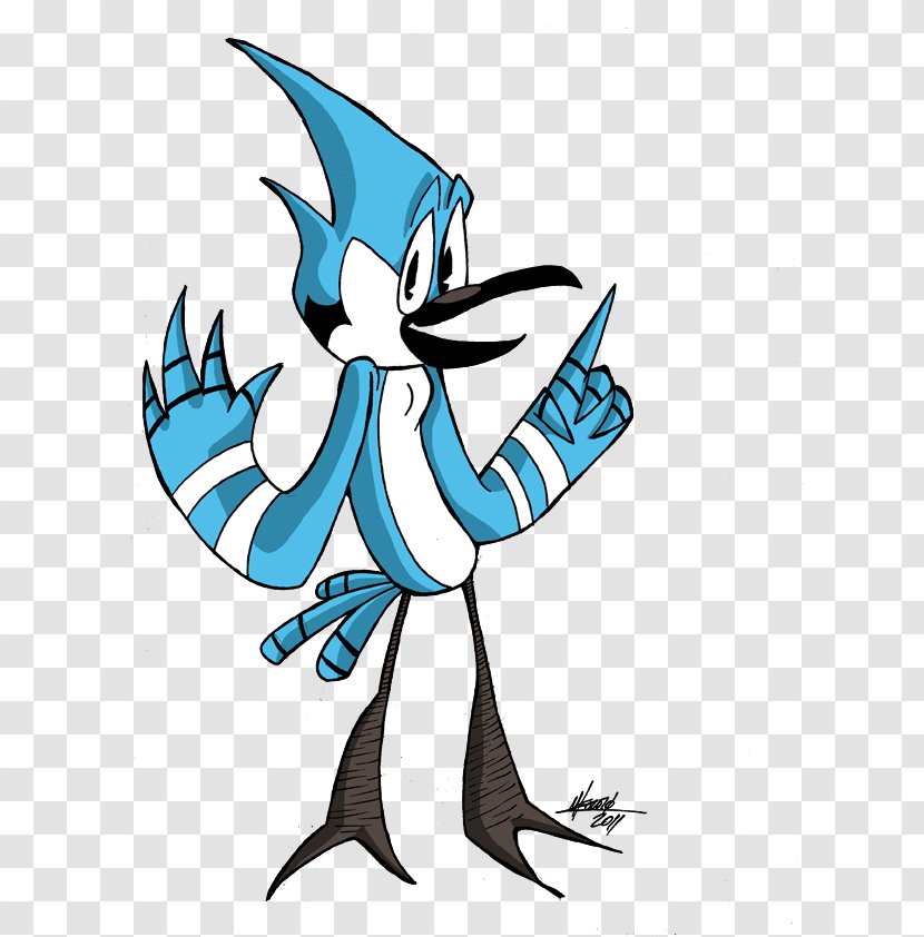 Mordecai Rigby Cartoon Fan Art - Beak - Dizi Transparent PNG