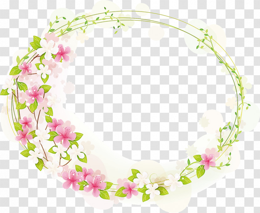 Flower Circle Frame Floral Circle Frame Transparent PNG