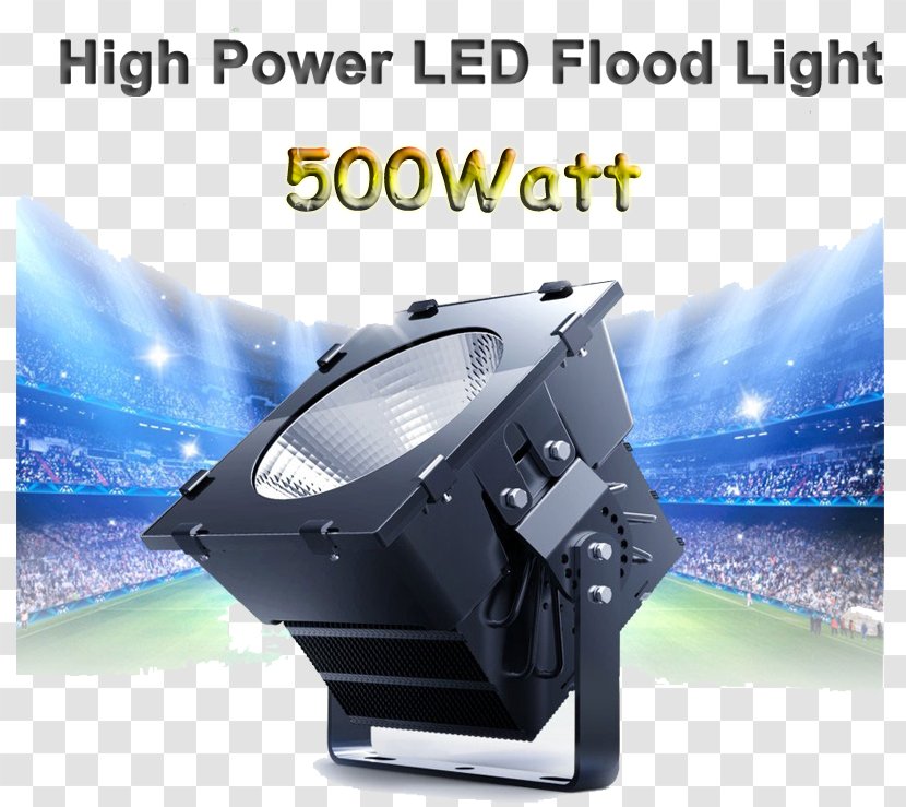 Floodlight Light Fixture Light-emitting Diode High-mast Lighting - Halogen Lamp Transparent PNG