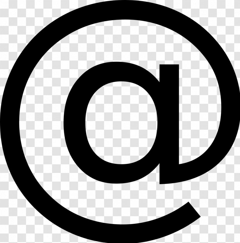 At Sign Trademark Symbol - Logo - Creative Fonts Transparent PNG