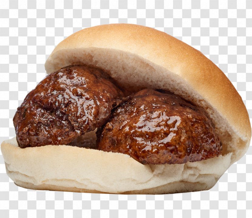 Meatball Fast Food Cheeseburger Gravy Friterie - Fried - Bun Transparent PNG