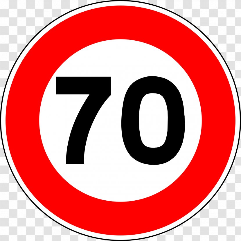 Traffic Sign Speed Limit Light - Road - Signs Transparent PNG