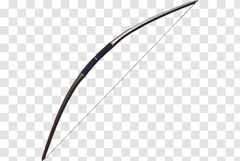 Longbow Ranged Weapon Line Angle - Cold Transparent PNG