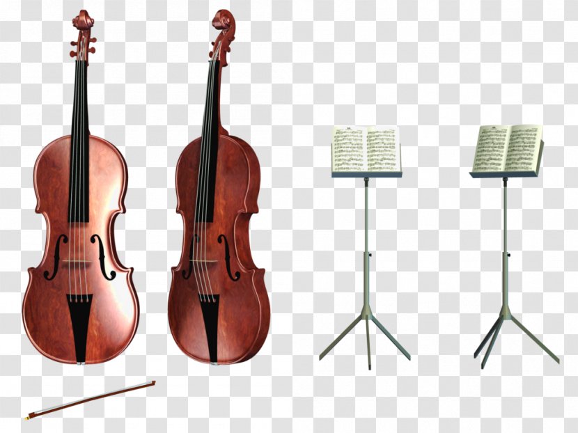 Bass Violin Double Cello Clip Art - Frame - Musical Instruments Transparent PNG