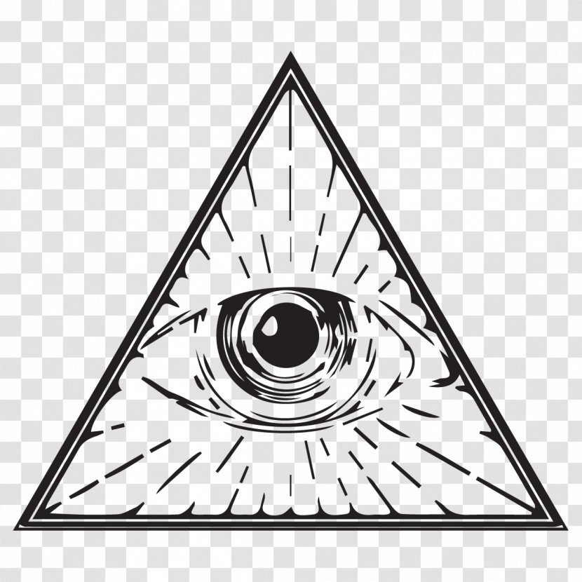 Eye Of Providence Illuminati Drawing Clip Art - Freemasonry - Stretch As Far Can See Transparent PNG