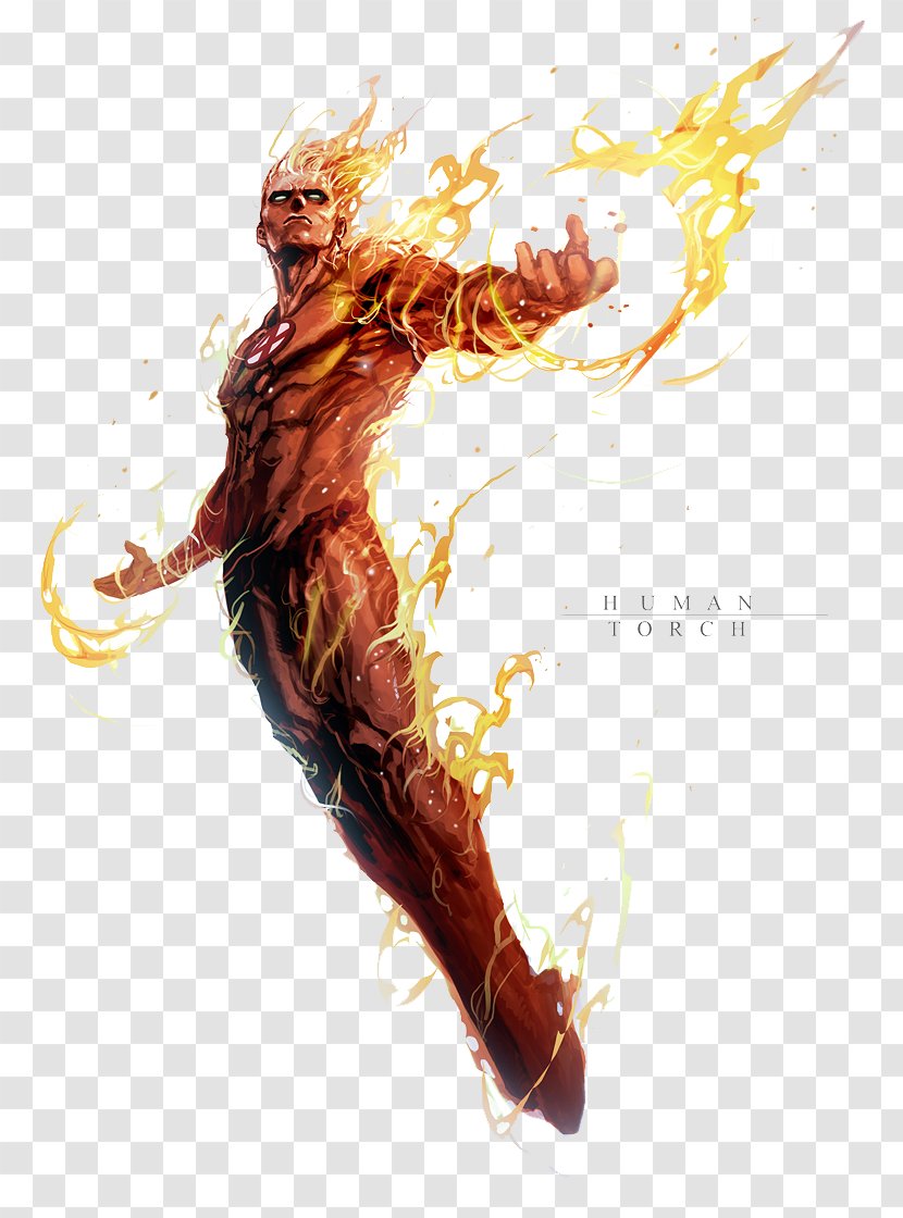 Human Torch Doctor Doom Mister Fantastic Invisible Woman Ghost Rider - File Transparent PNG