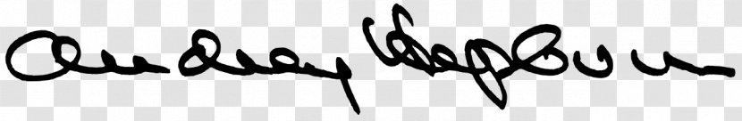 Signature Celebrity Autograph Autogram Iwona Pfont - Audrey Hepburn Transparent PNG