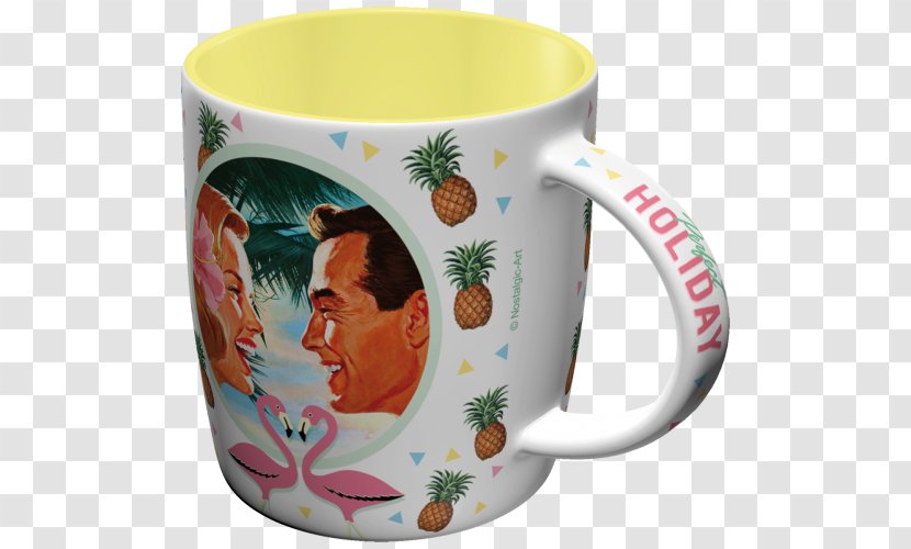 Coffee Cup Mug Ceramic Einkaufskorb Holiday - Flowerpot Transparent PNG
