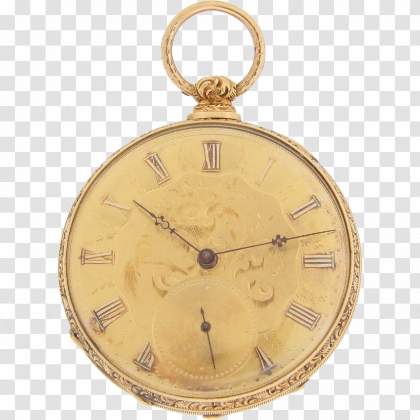 Clock Pocket Watch Colored Gold - Elgin National Company Transparent PNG