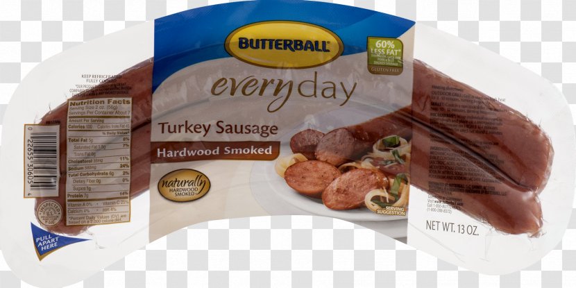 Hot Dog Meat Butterball Sausage Flavor - Heart - Slice Transparent PNG