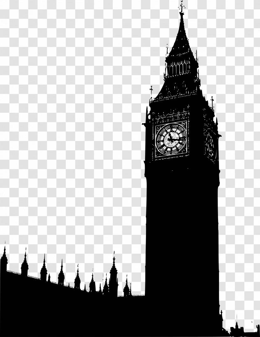 Big Ben Palace Of Westminster Silhouette Clip Art - Arch - Cliparts Transparent PNG