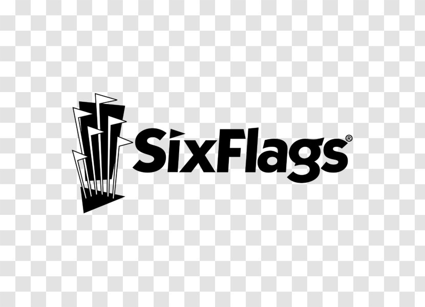 Logo Six Flags Brand Font Vector Graphics - Black - 20th Century Fox Home Entertainment Transparent PNG
