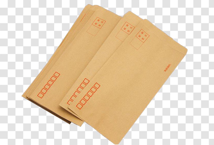Kraft Paper Envelope Standard Size Post Office - Postal HD Material Transparent PNG