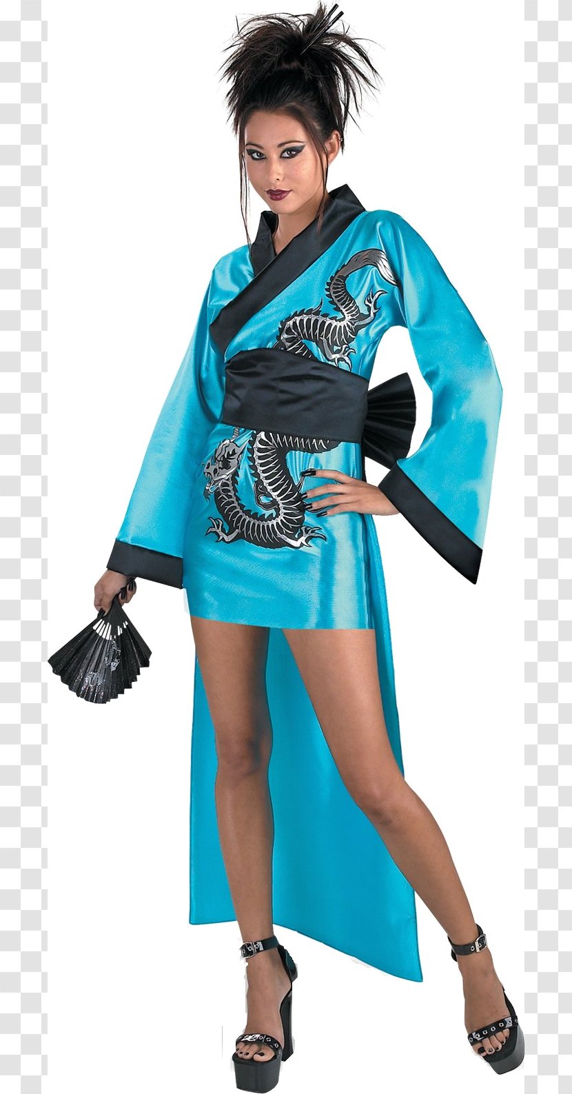 A Geisha Costume Dress Clothing - Wig Transparent PNG