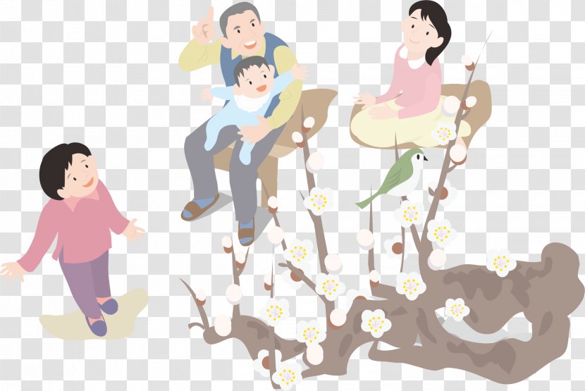 Illustration - Watercolor - Happy Family Transparent PNG